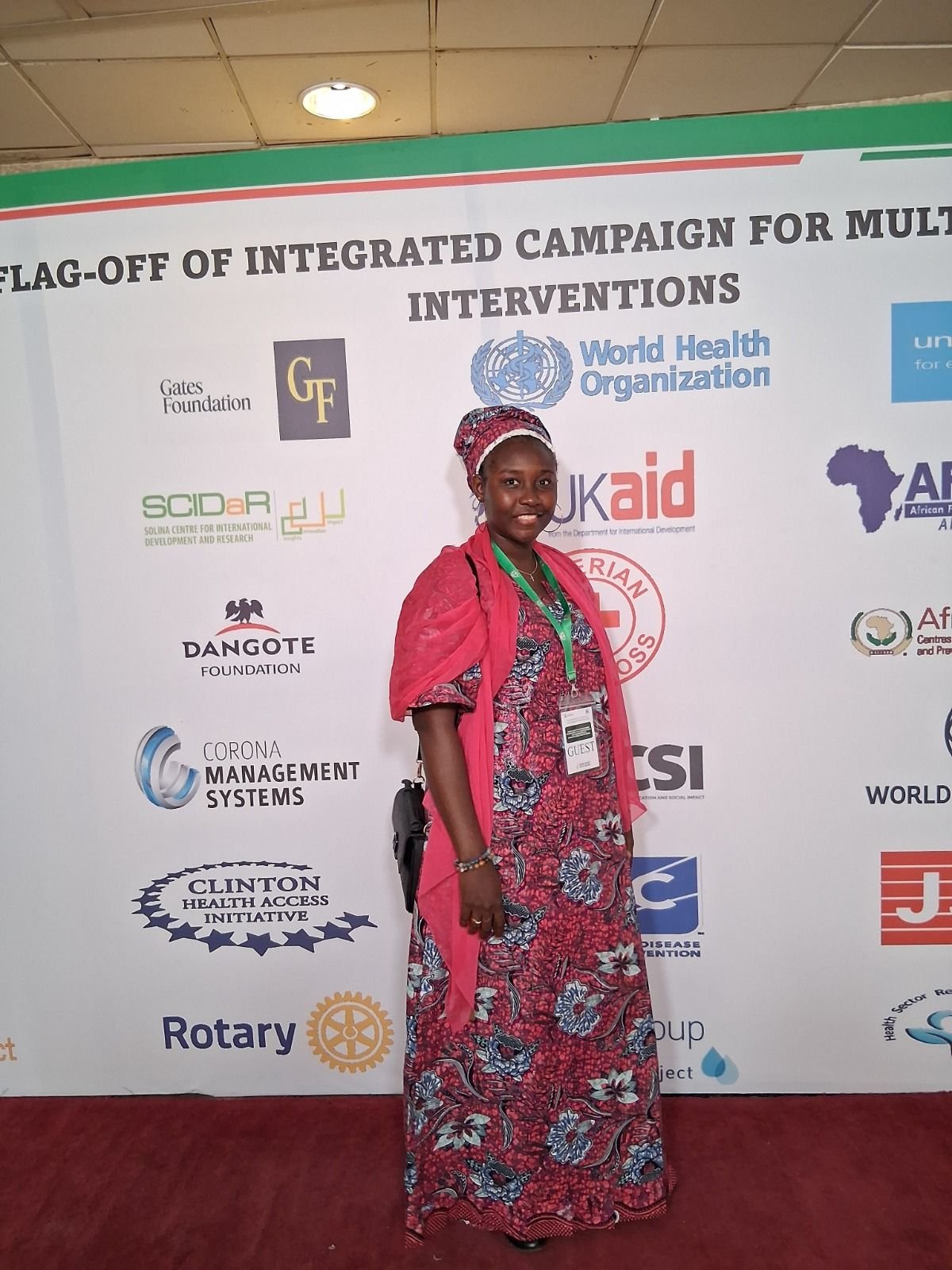 MHFCO at the flag-off of an integrated health campaign