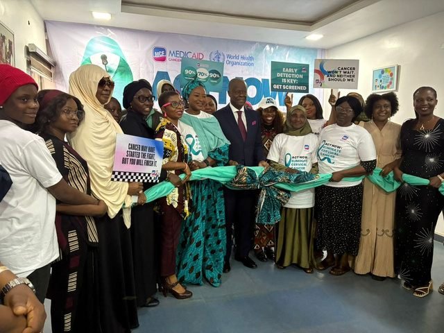 Partners at a cancer awareness launch