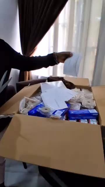 Video: opening a shipment of donated ostomy supplies